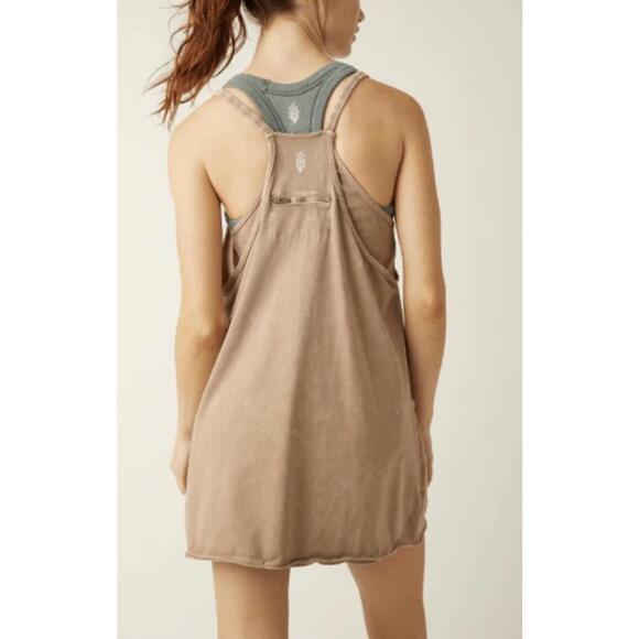 Hot Shot Mini Dress Onesie - Mocha Latte XS - Picture 2 of 6